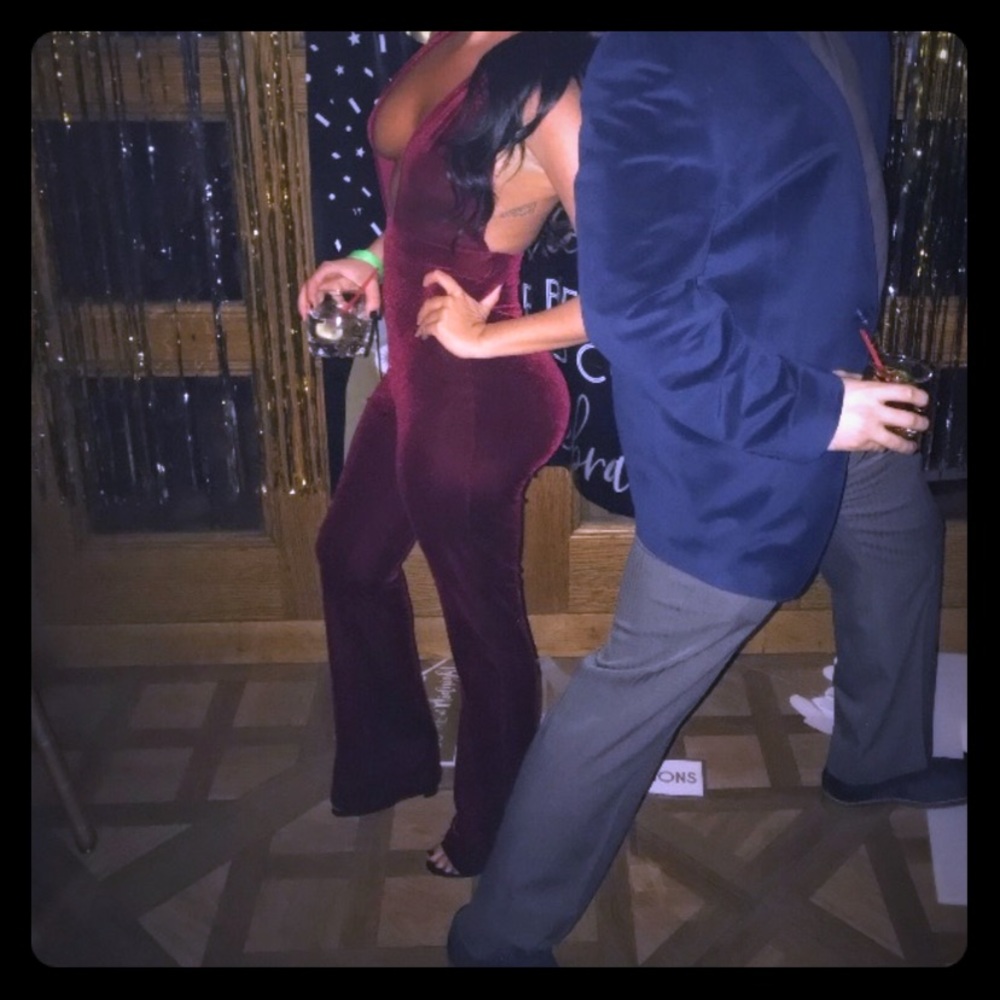 Velvet jumpsuit